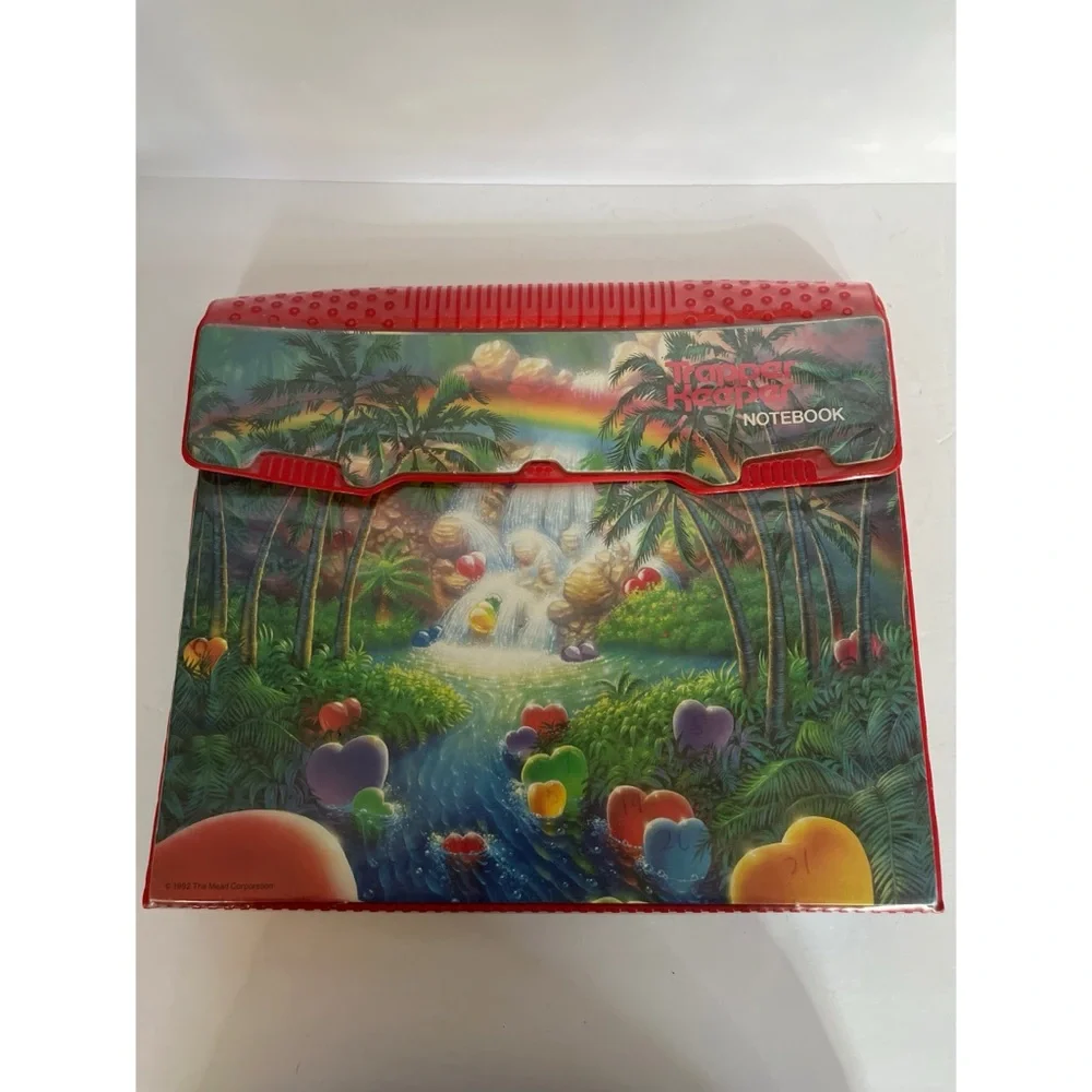 Vintage Mead Trapper Keeper 1992 Heart Rainforest